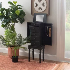Aria Jewelry Armoire Black - Powell Company