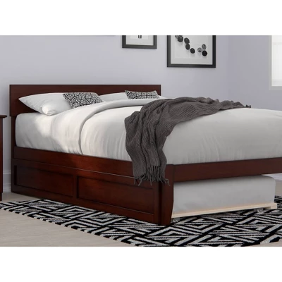 Twin XL Trundle Bed Walnut - AFI 3 Twin XL Trundle Bed Walnut - AFI