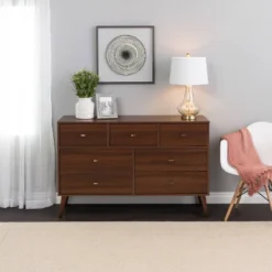 7 Drawer Milo Mid-Century Modern Dresser - Prepac 33 7 Drawer Milo Mid-Century Modern Dresser - Prepac -Bedroom Home Store GUEST d165a4bb fd9e 4258 b1dd 4d8accd96b5a