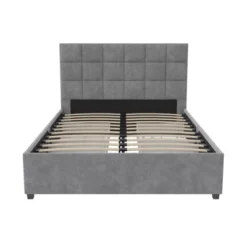 Serena Upholstered Bed With Drawers Light Gray Velvet - Cosmoliving By Cosmopolitan 19 Serena Upholstered Bed With Drawers Light Gray Velvet - Cosmoliving By Cosmopolitan -Bedroom Home Store GUEST d29549f0 fab1 4f57 b832 b3a42323d320