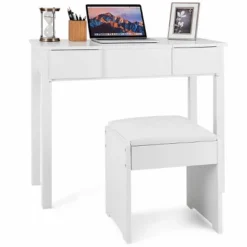 Costway White Vanity Dressing Table Furniture Stool Storage Box 18 Costway White Vanity Dressing Table Furniture Stool Storage Box -Bedroom Home Store GUEST d2b455ae f0b4 49aa abcb db7fb64444a6