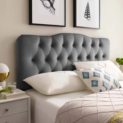 Annabel King Diamond Tufted Performance Velvet Headboard - Modway 6 Annabel King Diamond Tufted Performance Velvet Headboard - Modway - Image 4