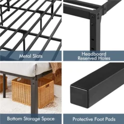 Yaheetech Metal Platform Bed Frame With Heavy Duty Steel Slat Support 18 Yaheetech Metal Platform Bed Frame With Heavy Duty Steel Slat Support -Bedroom Home Store GUEST d2ef12e9 a1f0 42dc a9c9 7cdd02c22b85
