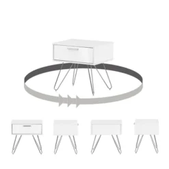 Slendel Nightstand Pure White - South Shore 14 Slendel Nightstand Pure White - South Shore -Bedroom Home Store GUEST d3aca514 5b2e 4926 ac3a 44a4160df708