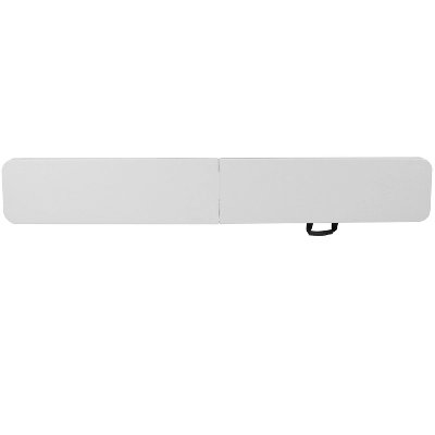 Emma And Oliver 11"W X 72"L Portable Bi-Fold Granite White Folding Bench 6 Emma And Oliver 11"W X 72"L Portable Bi-Fold Granite White Folding Bench - Image 4