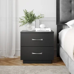 Hamilton Modern 2 Drawer Pedestal Base Nightstand - Boyd Sleep Eco Dream -Bedroom Home Store GUEST d65278bc c104 4d7d b903 3f1c7dd54e87