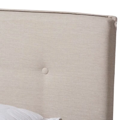 Audrey Modern And Contemporary Fabric Upholstered Bed - Baxton Studio 5 Audrey Modern And Contemporary Fabric Upholstered Bed - Baxton Studio - Image 3