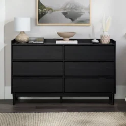 Mid-Century Modern Solid Wood 6 Drawer Double Dresser - Saracina Home -Bedroom Home Store GUEST d7e49411 81d7 4dac a576 fb2b1673c8fa