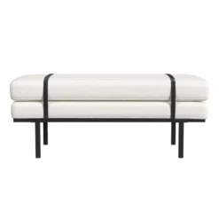 Upholstered Bench With Metal Base Cream Boucle - HomePop 13 Upholstered Bench With Metal Base Cream Boucle - HomePop -Bedroom Home Store GUEST d7ea91af 8e43 484b a60d 5eaea7f43f29