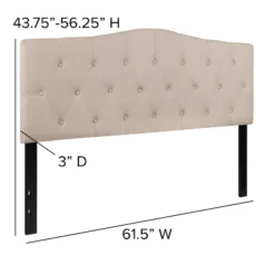 Emma And Oliver Arched Button Tufted Upholstered Headboard 12 Emma And Oliver Arched Button Tufted Upholstered Headboard -Bedroom Home Store GUEST d9f2fde5 795f 4a33 88e7 4926fc162a7b