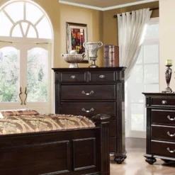 3pc California King Pennings Traditional Bed Set And Nightstand With Chest Dark Walnut - HOMES: Inside + Out 24 3pc California King Pennings Traditional Bed Set And Nightstand With Chest Dark Walnut - HOMES: Inside + Out -Bedroom Home Store GUEST dacbbdb9 2cc6 4558 b638 7f4ccfd987ab