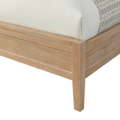 4pc Arden Wood Bedroom Set With 2 Drawer Nightstand Light Driftwood - Alaterre Furniture 7 4pc Arden Wood Bedroom Set With 2 Drawer Nightstand Light Driftwood - Alaterre Furniture - Image 5