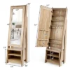 Costway Jewelry Cabinet Large Full Length Armoire 2-in-1 Stand Mirror Organizer 2 Costway Jewelry Cabinet Large Full Length Armoire 2-in-1 Stand Mirror Organizer -Bedroom Home Store GUEST db1982ce 9592 4273 93e7 17d360f347ab