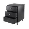 Daniel Nightstand With 3 Drawers Black - Winsome 1 Daniel Nightstand With 3 Drawers Black - Winsome -Bedroom Home Store GUEST dc7aff34 d0d5 4b99 9a43 b1f7430a4d3b