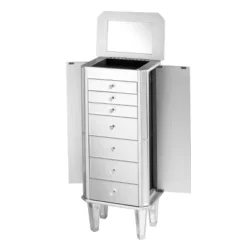 Melanie 7 Drawer Glam Jewelry Armoire Mirrored/Brushed - Aiden Lane 13 Melanie 7 Drawer Glam Jewelry Armoire Mirrored/Brushed - Aiden Lane -Bedroom Home Store GUEST dcfb5a21 2da7 4f2c 8614 2282075bb547