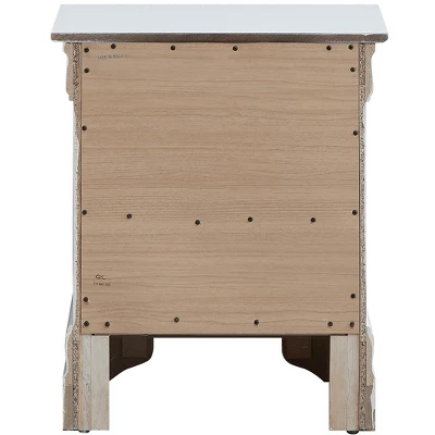Passion Furniture Lorana 2-Drawer Nightstand (24 In. H X 16 In. W X 21 In. D) 5 Passion Furniture Lorana 2-Drawer Nightstand (24 In. H X 16 In. W X 21 In. D) - Image 3