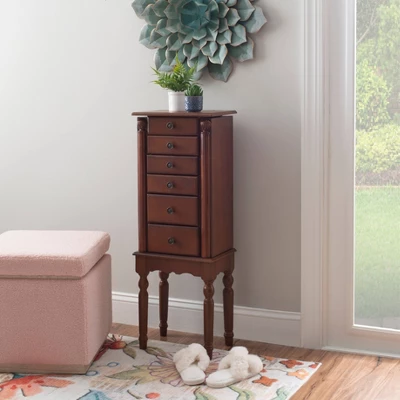 Wylie Jewelry Armoire Cherry Red - Powell Company 12 Wylie Jewelry Armoire Cherry Red - Powell Company - Image 10