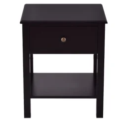 Costway End Table Nightstand Storage Display Furniture Drawer Shelf Beside Brown 11 Costway End Table Nightstand Storage Display Furniture Drawer Shelf Beside Brown -Bedroom Home Store GUEST e1162bc4 20c9 4142 ab90 aff03f4c1455