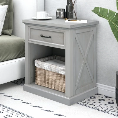 Modern Wooden Nightstand With Drawers Storage - ModernLuxe 4 Modern Wooden Nightstand With Drawers Storage - ModernLuxe - Image 2