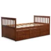 Costway Twin Captain's Bed Bunk Bed Alternative W/ Trundle & Drawers For Kids WalnutEspressoWhite 2 Costway Twin Captain's Bed Bunk Bed Alternative W/ Trundle & Drawers For Kids WalnutEspressoWhite -Bedroom Home Store GUEST e3327ba3 9eb0 4575 8b3a b8415bb1b90d