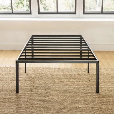 18" Classic Metal Platform Bed Frame Black - Mellow 4 18" Classic Metal Platform Bed Frame Black - Mellow - Image 2