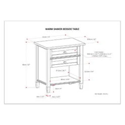 24" Norfolk Solid Wood Nightstand - WyndenHall 21 24" Norfolk Solid Wood Nightstand - WyndenHall -Bedroom Home Store GUEST e408cfd2 e7ae 48a7 a883 0850ef68ccac