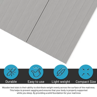 Continental Sleep, 0.75-Inch Heavy Duty Vertical Mattress Support Wooden Bunkie Board/Slats With Cover 5 Continental Sleep, 0.75-Inch Heavy Duty Vertical Mattress Support Wooden Bunkie Board/Slats With Cover - Image 3