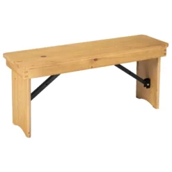 Emma And Oliver 40" X 12" Antique Rustic Solid Pine Folding Farm Bench - Portable Bench 31 Emma And Oliver 40" X 12" Antique Rustic Solid Pine Folding Farm Bench - Portable Bench -Bedroom Home Store GUEST e7056c52 9803 45da af39 19b858545cf9