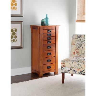 Delia Jewelry Armoire Brown - Powell Company 7 Delia Jewelry Armoire Brown - Powell Company - Image 5