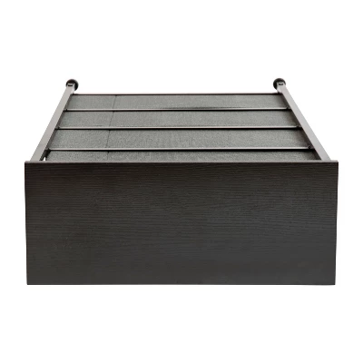 Flash Furniture 4 Drawer Slim Wood Top Cast Iron Frame Vertical Storage Dresser With Easy Pull Fabric Drawers 7 Flash Furniture 4 Drawer Slim Wood Top Cast Iron Frame Vertical Storage Dresser With Easy Pull Fabric Drawers - Image 5