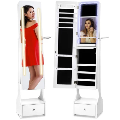 Best Choice Products Full Length LED Mirrored Jewelry Storage Organizer Cabinet W/ Interior & Exterior Lights 9 Best Choice Products Full Length LED Mirrored Jewelry Storage Organizer Cabinet W/ Interior & Exterior Lights - Image 7
