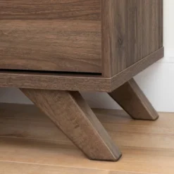 Flam 7 Drawer Double Dresser Natural Walnut/Matte Black - South Shore 12 Flam 7 Drawer Double Dresser Natural Walnut/Matte Black - South Shore -Bedroom Home Store GUEST e905caa1 ec8d 4d77 bb61 1b2e3003f59f