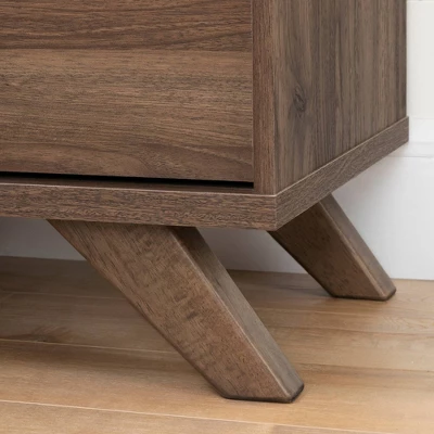 Flam 7 Drawer Double Dresser Natural Walnut/Matte Black - South Shore 6 Flam 7 Drawer Double Dresser Natural Walnut/Matte Black - South Shore - Image 4