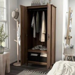 Andreasson Wardrobe Closet Distressed Walnut - HOMES: Inside + Out 15 Andreasson Wardrobe Closet Distressed Walnut - HOMES: Inside + Out -Bedroom Home Store GUEST e9acbf75 7be1 4c2d bac9 bc14aacdf153