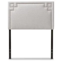Geneva Modern And Contemporary Fabric Upholstered Headboard - Twin - Baxton Studio -Bedroom Home Store GUEST eb0fab93 df12 44c6 82f8 2458de4c3fac