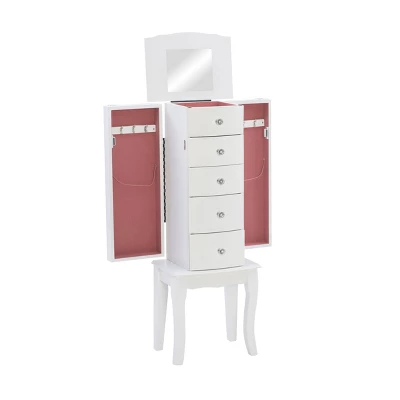 Makenzie Jewelry Armoire White - Powell Company 4 Makenzie Jewelry Armoire White - Powell Company - Image 2