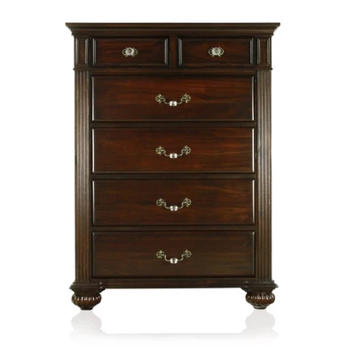 3pc California King Pennings Traditional Bed Set And Nightstand With Chest Dark Walnut - HOMES: Inside + Out 15 3pc California King Pennings Traditional Bed Set And Nightstand With Chest Dark Walnut - HOMES: Inside + Out - Image 13