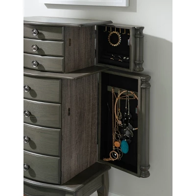 Sedalia Jewelry Armoire Gray - Powell Company 15 Sedalia Jewelry Armoire Gray - Powell Company - Image 13
