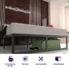 NapQueen Alpha Metal Platform Bed Frame 14" Height 2 NapQueen Alpha Metal Platform Bed Frame 14" Height -Bedroom Home Store GUEST edef7145 ca67 4a0f bb2c 5bef5425ccea