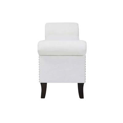 Jennifer Taylor Home Kathy Roll Arm Entryway Accent Bench 4 Jennifer Taylor Home Kathy Roll Arm Entryway Accent Bench - Image 2