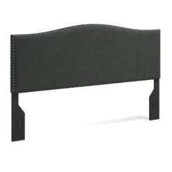Glenwillow Home Kameli Nailhead Trim Camelback Upholstered Headboard