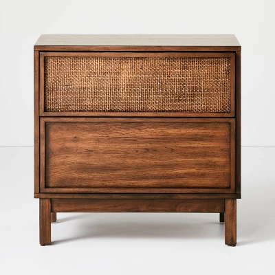 Wood & Cane Transitional Nightstand - Hearth & Hand™ With Magnolia 4 Wood & Cane Transitional Nightstand - Hearth & Hand™ With Magnolia - Image 2