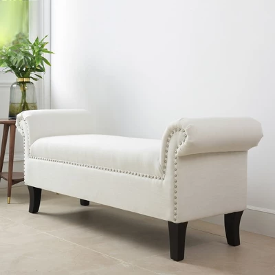 Jennifer Taylor Home Kathy Roll Arm Entryway Accent Bench 11 Jennifer Taylor Home Kathy Roll Arm Entryway Accent Bench - Image 9
