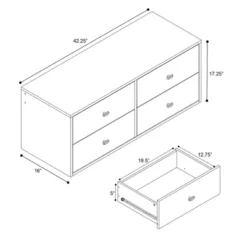 Hanging Dresser And Nightstand Set White - Prepac 16 Hanging Dresser And Nightstand Set White - Prepac -Bedroom Home Store GUEST f070723e bfc4 49b4 8445 5ecabb84f825