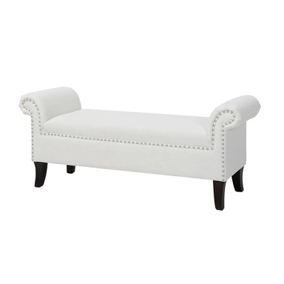 Jennifer Taylor Home Kathy Roll Arm Entryway Accent Bench 10 Jennifer Taylor Home Kathy Roll Arm Entryway Accent Bench - Image 8