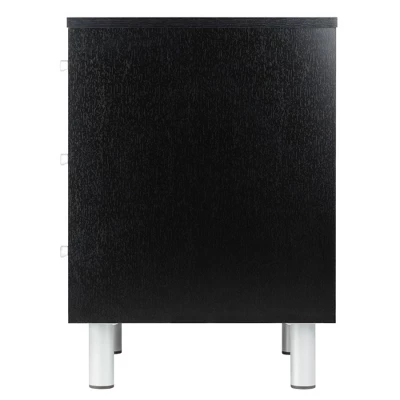 Daniel Nightstand With 3 Drawers Black - Winsome 5 Daniel Nightstand With 3 Drawers Black - Winsome - Image 3