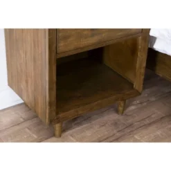 6pc Aurora Mid-Century Brown Bedroom Set With Upholstered Bed - Abbyson Living -Bedroom Home Store GUEST f13be6e3 adcb 4dff af16 0e9af2ab2278