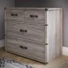Little Seeds Nova 4 Drawer Storage Dresser With Leather Drawer Pulls, Gray Oak 1 Little Seeds Nova 4 Drawer Storage Dresser With Leather Drawer Pulls, Gray Oak -Bedroom Home Store GUEST f207fd02 456d 476c 99cc 6918708420f9