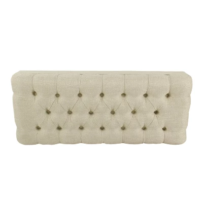 Classic Tufted Medium Bench - HomePop 5 Classic Tufted Medium Bench - HomePop - Image 3