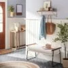 Cushioned Metal & Wood Bench - Cream/Black - Hearth & Hand™ With Magnolia 2 Cushioned Metal & Wood Bench - Cream/Black - Hearth & Hand™ With Magnolia -Bedroom Home Store GUEST f38056da 986d 4a76 be03 c2606090fe0a